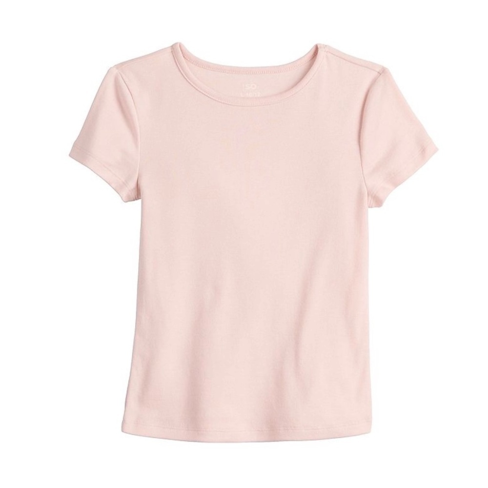 SO Girls Plus Size 20 Short Sleeve Tee Light Pink NWT